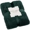 B&M Waffle Throw - Dark Green 1 B&M Waffle Throw - Dark Green -Furniture Shop 388773 waffle throw dark green 4