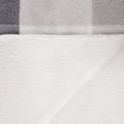 B&M Highland Mono Check Sherpa Doublesided Throw -Furniture Shop 388811 highland check sherpa throw 3