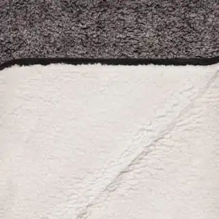 B&M Montana Two Tone Sherpa Throw - Charcoal 6 B&M Montana Two Tone Sherpa Throw - Charcoal - Image 4