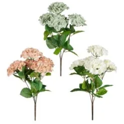 B&M Hydrangea Artificial Flower Bunch - Mink -Furniture Shop 389095 hydrangea bunche group