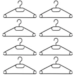 B&M Swivel Hook Hangers 8pk - Black 7 B&M Swivel Hook Hangers 8pk - Black -Furniture Shop 389262 home organisation 8pk swivel hook hangers black 2