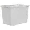 B&M Storage Box With Lid 80L - Grey -Furniture Shop 391381 grey 80l storage box and lid 3