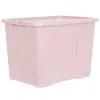 B&M Storage Box With Lid 80L - Dusty Pink -Furniture Shop 391383 dusty pink 80l storage box and lid 3