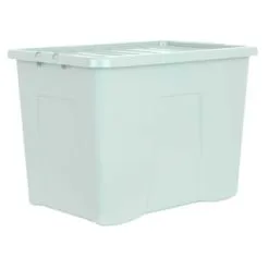 B&M Storage Box With Lid 80L - Sage