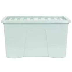 B&M Storage Box With Lid 60L - Sage -Furniture Shop 391388 sage 60l storage box