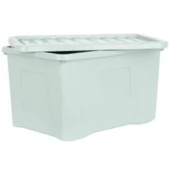 B&M Storage Box With Lid 60L - Sage -Furniture Shop 391388 sage 60l storage box 4