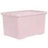 B&M Storage Box With Lid 60L - Dusty Pink -Furniture Shop 391389 dusty pink 60l storage box 3