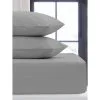 Simply Everyday Silver Pillowcase Pair 1 Simply Everyday Silver Pillowcase Pair -Furniture Shop 391656 391657 391660 391661 silver pillow pair single double king sheet 1