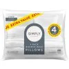 Simply Everyday Bounce Back Pillows 4pk 1 Simply Everyday Bounce Back Pillows 4pk -Furniture Shop 392407 simply everyday bounce back 4pk pillows