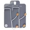 B&M Wood Double Over The Door Hooks 2pk 2 B&M Wood Double Over The Door Hooks 2pk -Furniture Shop 393905 2pk wood double over the door hooks
