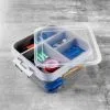 B&M Clear 2 Tier Clip Lid Organiser 1 B&M Clear 2 Tier Clip Lid Organiser -Furniture Shop 394046 clear 2 teir clip lid organiser
