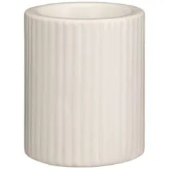 B&M Ribbed Tealight Holder - Cream