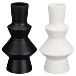 B&M Small Shaped Vase - White 5 B&M Small Shaped Vase - White -Furniture Shop 394351 shaped vase group