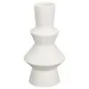 B&M Small Shaped Vase - White -Furniture Shop 394351 shaped vase white