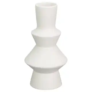B&M Small Shaped Vase - White 3 B&M Small Shaped Vase - White