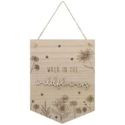 B&M Laser Cut Slogan Hanging Plaque