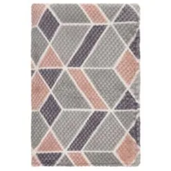Simply Everyday Simply Geo Blush Waffle Throw -Furniture Shop 394918 simply geo blush waffle throw 3