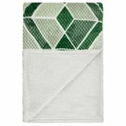 B&M Simply Geo Waffle Throw - Green 9 B&M Simply Geo Waffle Throw - Green -Furniture Shop 394920 simply geo waffle throw green 3