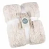 B&M Simply Two Tone Teddy Throw - Natural -Furniture Shop 394924 simply two tone teddy throw natural
