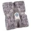 B&M Simply Two Tone Teddy Throw - Grey -Furniture Shop 394926 simply two tone teddy throw grey