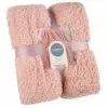 B&M Simply Two Tone Teddy Throw - Blush 1 B&M Simply Two Tone Teddy Throw - Blush -Furniture Shop 394927 simply plain teddy throw blush