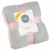 Simply Everyday Simply Light Grey & Blush Polar Fleece Throw 2pk -Furniture Shop 395025 simply super soft throws 2pk grey blush