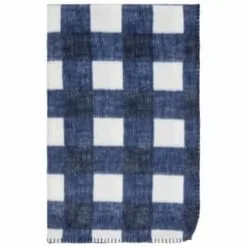 Simply Everyday Simply Navy & Gingham Polar Fleece Throw 2pk -Furniture Shop 395029 simply super soft throws 2pk navy gingham 2