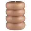 B&M Ribbed Pillar Candle - Brown -Furniture Shop 395415 shaped pillar candle natural 2