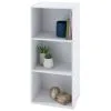 B&M Essentials 3 Tier Shelf - White -Furniture Shop 395640 essentials 3 tier shelf white