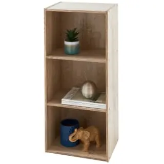 B&M Essentials 3 Tier Shelf - Oak 3 B&M Essentials 3 Tier Shelf - Oak