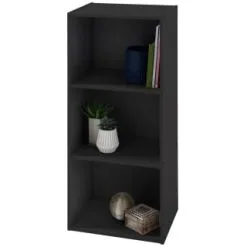 B&M Essentials 3 Tier Shelf - Black
