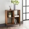 Tromso 4 Cube Shelving Unit - Rustic Oak -Furniture Shop 395659 tromso 4 cube shelving