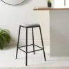 B&M Home Collection Grey Barstool 2 B&M Home Collection Grey Barstool -Furniture Shop 395688 home collection grey barstool1