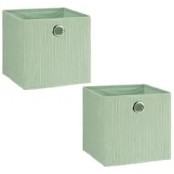 Lokken Cord Storage Cubes 2pk - Sage 8 Lokken Cord Storage Cubes 2pk - Sage -Furniture Shop 395812 2pk lokken storage cubes sage 4