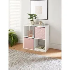 Lokken Printed Storage Cubes 2pk - Pink Diamond 11 Lokken Printed Storage Cubes 2pk - Pink Diamond -Furniture Shop 395838 2pk printed lokken storage cubes pink diamond