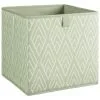 Lokken Printed Storage Cubes 2pk - Sage Diamond