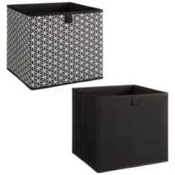 Lokken Mark Making Storage Cubes 2pk - Mono -Furniture Shop 395850 2pk lokken mono storage cubes mark making 3