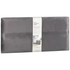 B&M Velvet Storage Box - Grey -Furniture Shop 395861 velvet storage box grey