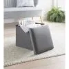 B&M Square Storage Cube - Grey -Furniture Shop 395863 square cube grey