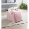 B&M Square Storage Cube - Pink 2 B&M Square Storage Cube - Pink -Furniture Shop 395864 square cube pink