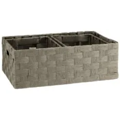 B&M Caen Set Of 3 Paper Rope Baskets - Grey 10 B&M Caen Set Of 3 Paper Rope Baskets - Grey -Furniture Shop 395868 caen set of 3 paper rope baskets grey