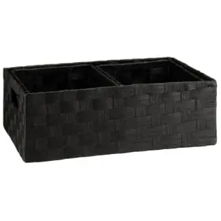 B&M Caen Set Of 3 Paper Rope Baskets - Black 6 B&M Caen Set Of 3 Paper Rope Baskets - Black - Image 4