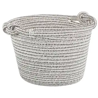 B&M Cara Rope Basket With Handle - Mono 3 B&M Cara Rope Basket With Handle - Mono
