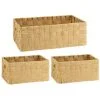 B&M Caen Set Of 3 Paper Rope Baskets - Natural -Furniture Shop 395883 caen set of 3 paper rope baskets natural 2