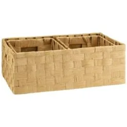 B&M Caen Set Of 3 Paper Rope Baskets - Natural -Furniture Shop 395883 caen set of 3 paper rope baskets natural