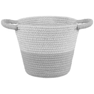 B&M Two Tone Rope Basket - Grey 3 B&M Two Tone Rope Basket - Grey