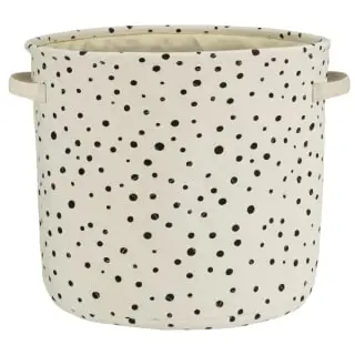 B&M Spot Fabric Basket - Cream 3 B&M Spot Fabric Basket - Cream