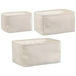 B&M Cord Baskets 3pk