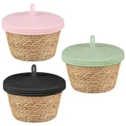 B&M Kendall Basket With Lid - Green -Furniture Shop 395974 395975 395976 kendall basket with lid group
