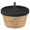 B&M Kendall Basket With Lid - Black 1 B&M Kendall Basket With Lid - Black -Furniture Shop 395974 kendall basket with lid black 2